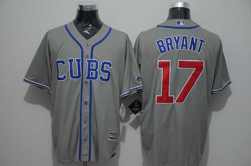 Chicago Cubs #17 Kris Bryant Gray Alternate New Cool Base Stitched Baseball Jersey,We sell and wholesale Chicago Cubs #17 Kris Bryant Gray Alternate New Cool Base Stitched Baseball Jersey on line form chian!